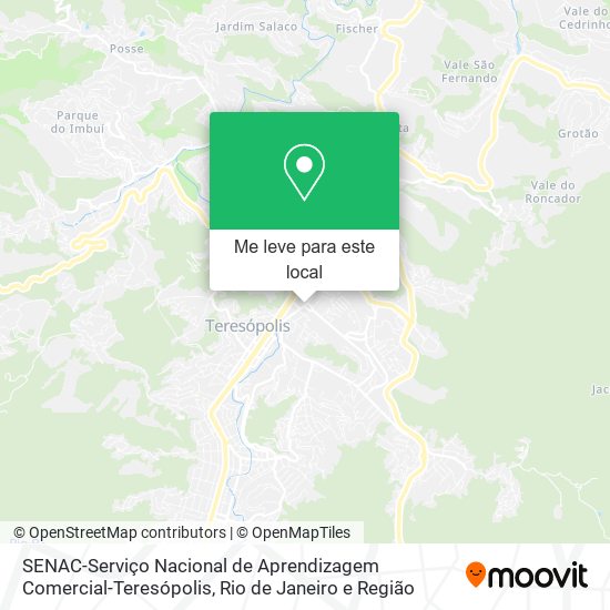 SENAC-Serviço Nacional de Aprendizagem Comercial-Teresópolis mapa