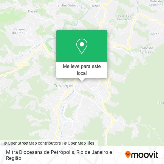 Mitra Diocesana de Petrópolis mapa