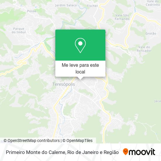 Primeiro Monte do Caleme mapa