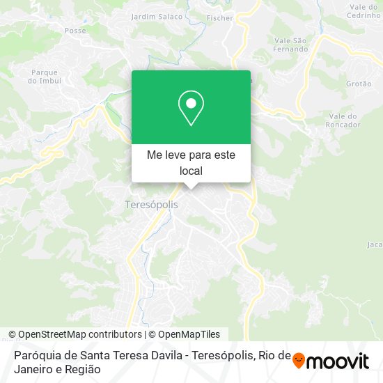 Paróquia de Santa Teresa Davila - Teresópolis mapa