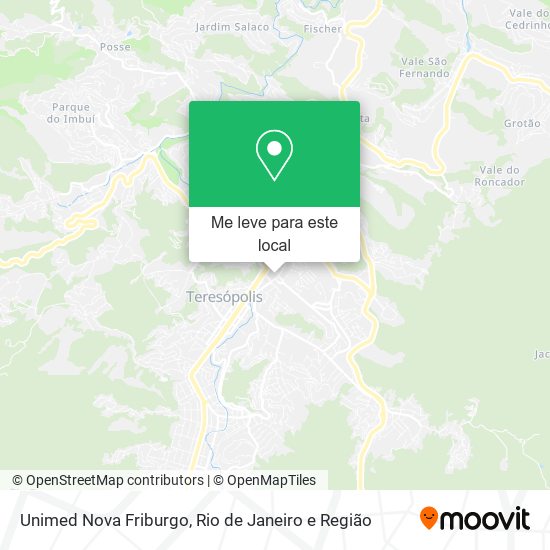 Unimed Nova Friburgo mapa
