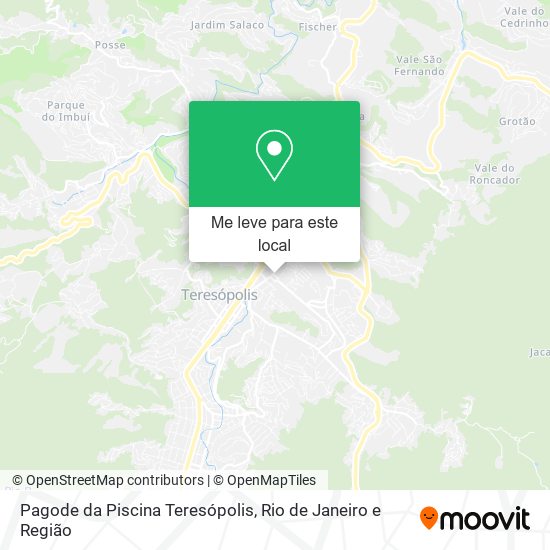 Pagode da Piscina Teresópolis mapa