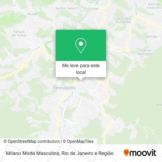 Milano Moda Masculina mapa