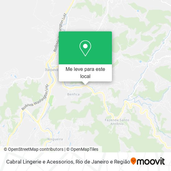 Cabral Lingerie e Acessorios mapa