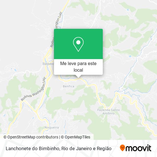 Lanchonete do Bimbinho mapa