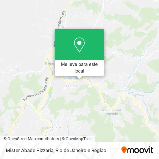 Mister Abade Pizzaria mapa