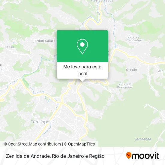 Zenilda de Andrade mapa