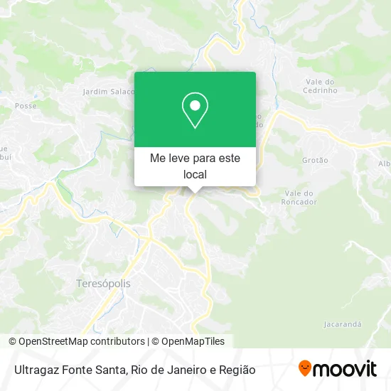 Ultragaz Fonte Santa mapa