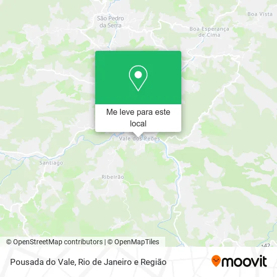 Pousada do Vale mapa