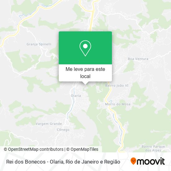Rei dos Bonecos - Olaria mapa