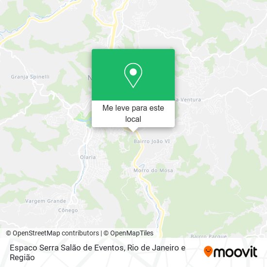 Espaco Serra Salão de Eventos mapa