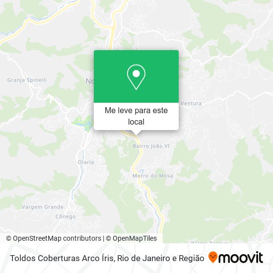 Toldos Coberturas Arco Íris mapa