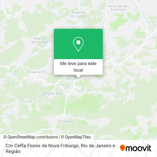 Cm Ceffa Flores de Nova Friburgo mapa