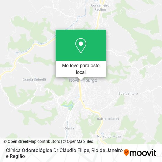 Clínica Odontológica Dr Cláudio Filipe mapa