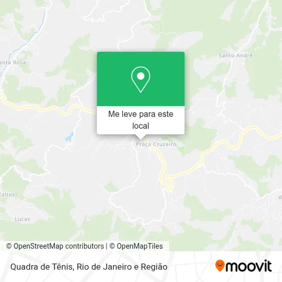 Quadra de Tênis mapa