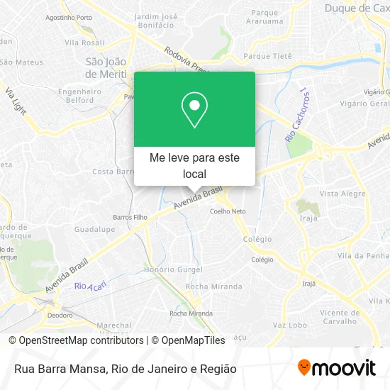 Rua Barra Mansa mapa