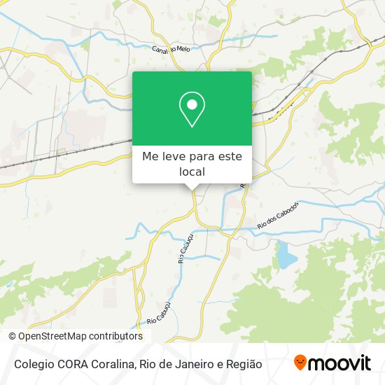 Colegio CORA Coralina mapa