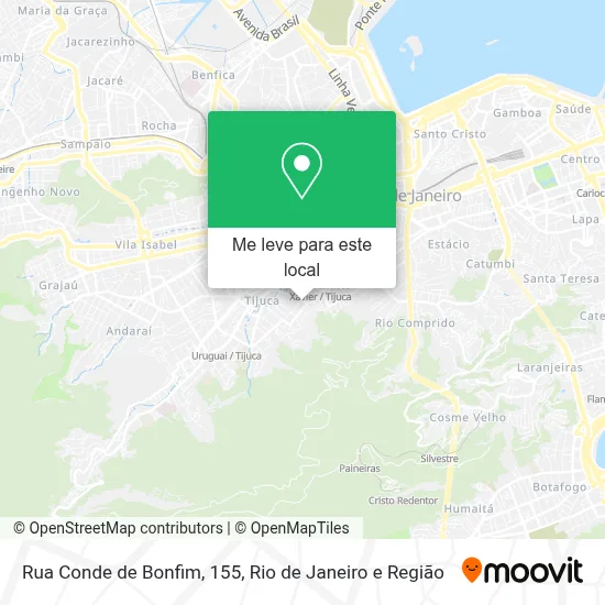 Rua Conde de Bonfim, 155 mapa