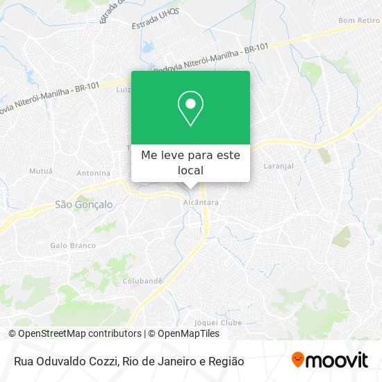 Rua Oduvaldo Cozzi mapa