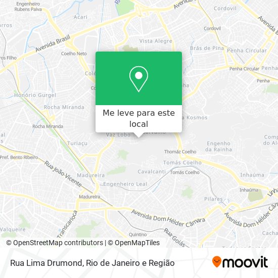 Rua Lima Drumond mapa
