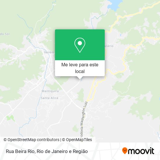Rua Beira Rio mapa