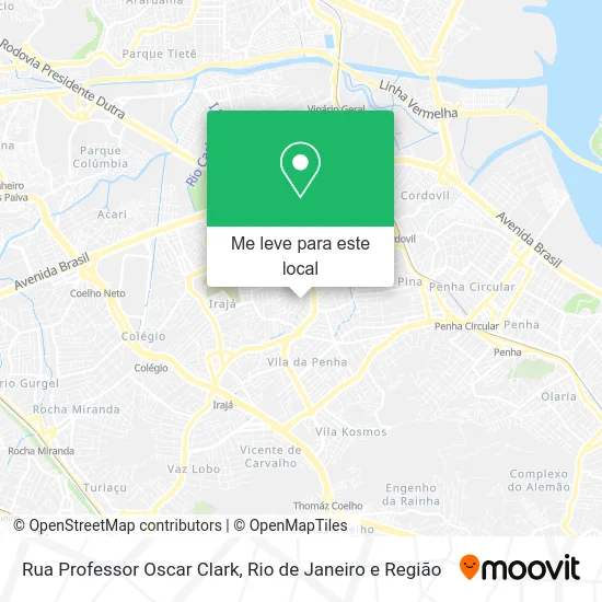 Rua Professor Oscar Clark mapa