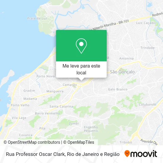 Rua Professor Oscar Clark mapa