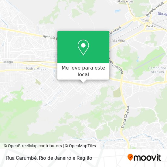 Rua Carumbé mapa