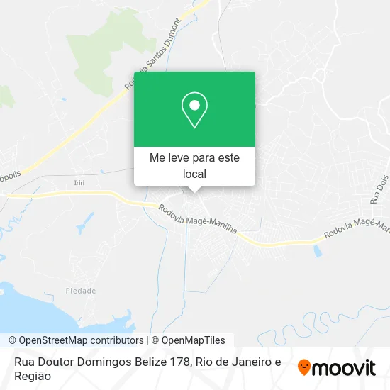 Rua Doutor Domingos Belize 178 mapa