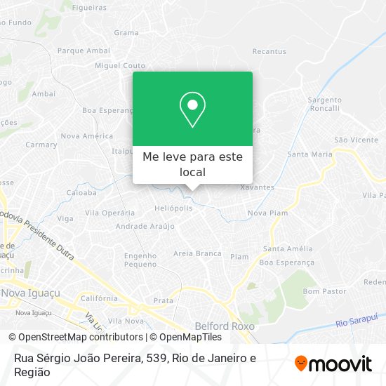 Rua Sérgio João Pereira, 539 mapa