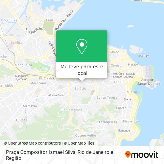 Praça Compositor Ismael Silva mapa