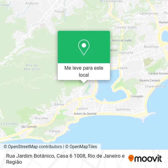Rua Jardim Botânico, Casa 6 1008 mapa