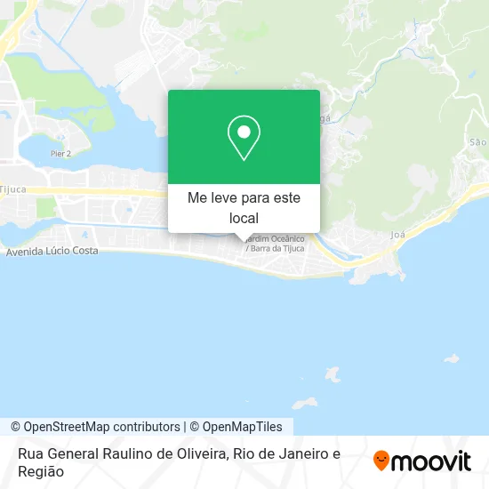 Rua General Raulino de Oliveira mapa
