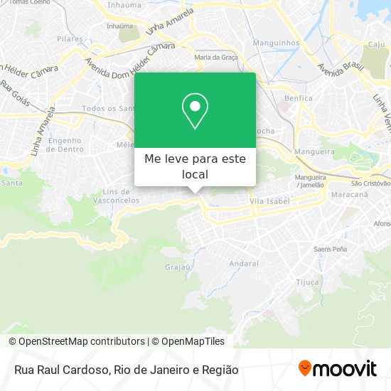 Rua Raul Cardoso mapa