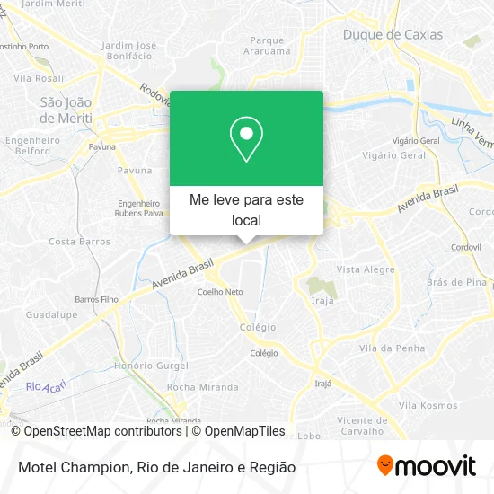 Motel Champion mapa
