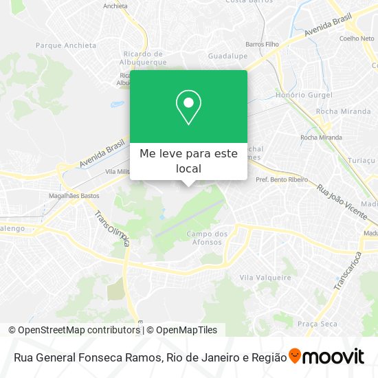 Rua General Fonseca Ramos mapa