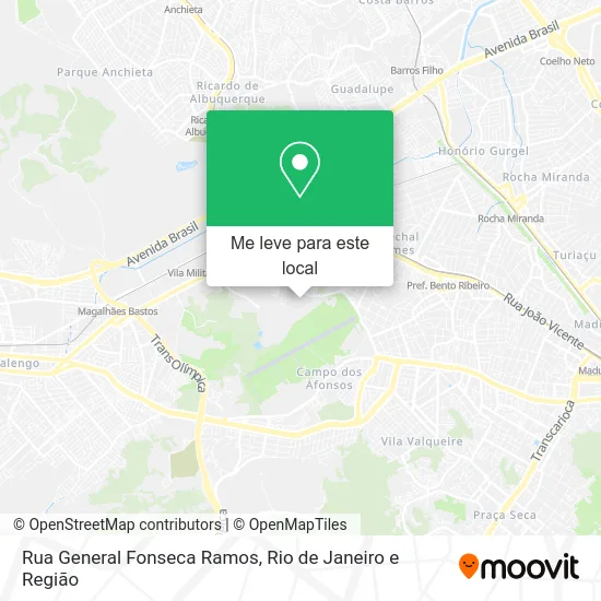 Rua General Fonseca Ramos mapa