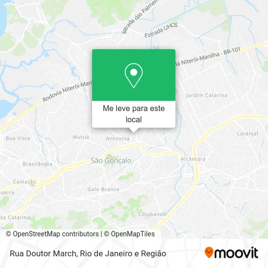 Rua Doutor March mapa