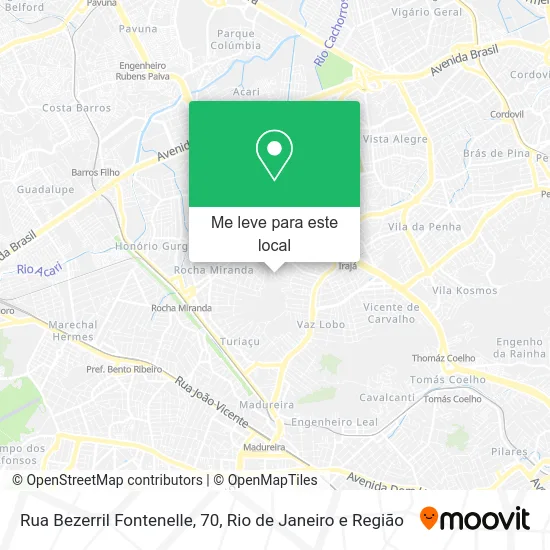 Rua Bezerril Fontenelle, 70 mapa