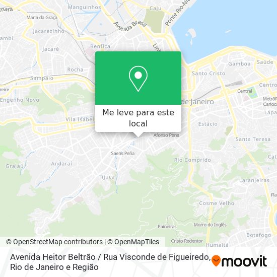 Avenida Heitor Beltrão / Rua Visconde de Figueiredo mapa