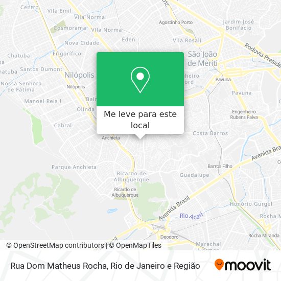 Rua Dom Matheus Rocha mapa