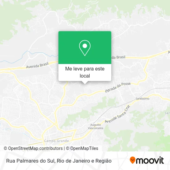 Rua Palmares do Sul mapa