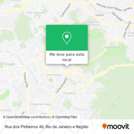 Rua dos Pinheiros 46 mapa
