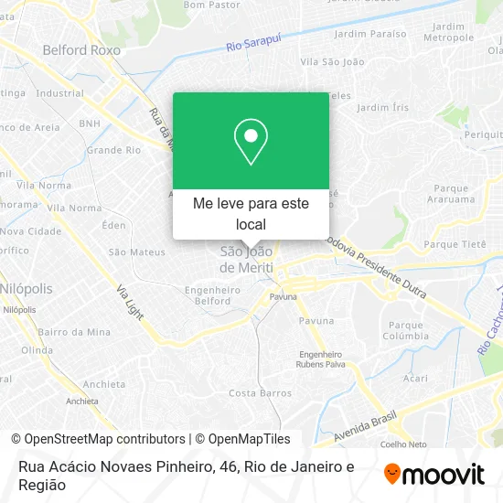 Rua Acácio Novaes Pinheiro, 46 mapa