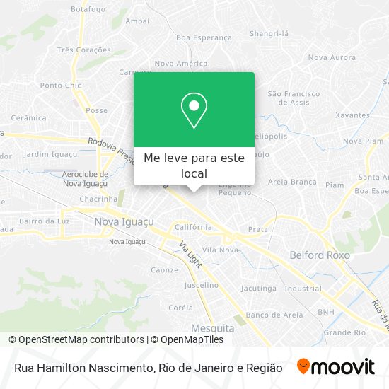 Rua Hamilton Nascimento mapa