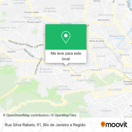 Rua Silva Rabelo, 91 mapa