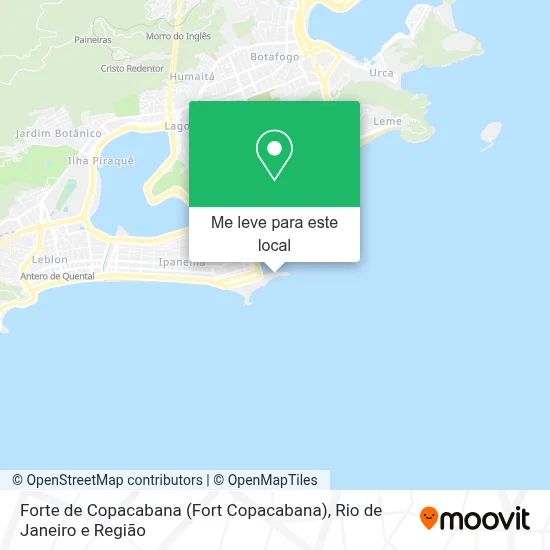 Forte de Copacabana (Fort Copacabana) mapa