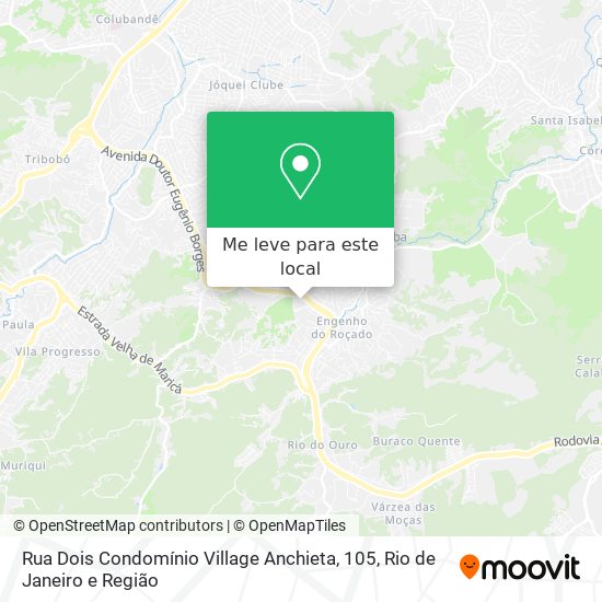 Rua Dois Condomínio Village Anchieta, 105 mapa