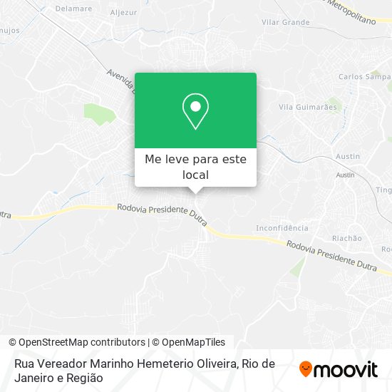 Rua Vereador Marinho Hemeterio Oliveira mapa