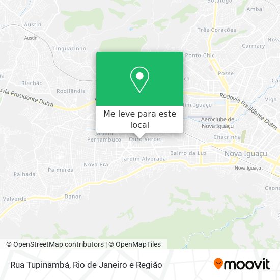 Rua Tupinambá mapa